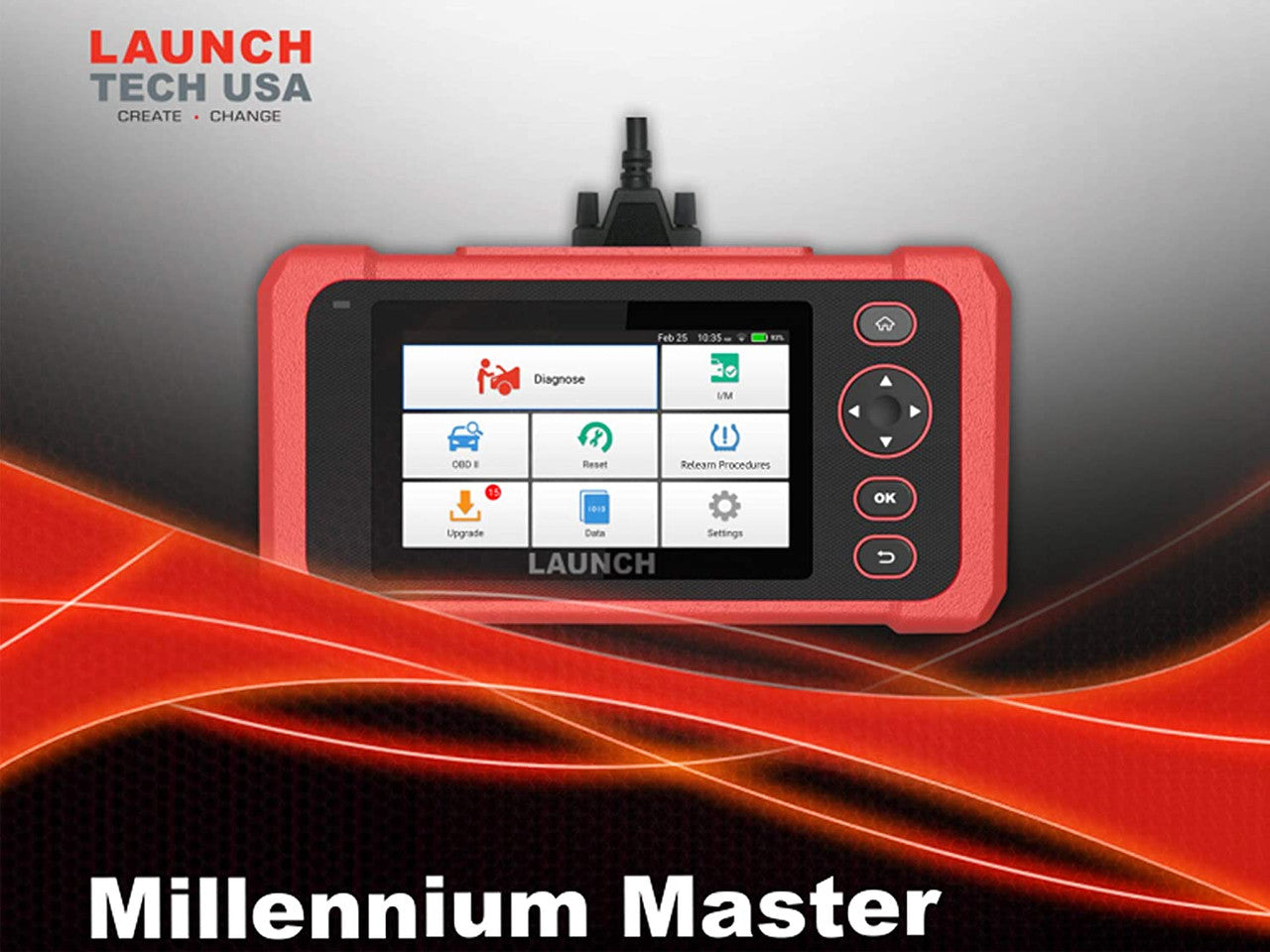 Launch Scan Tool Millennium Master 5” OBD2 Scanner Automotive Code