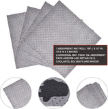 Aain LT010A Heavy Duty Oil Absorbent Pads, Oil Maintenance Mat Roll for All Purpose Super Absorbent Mat Roll, Gray, 150' L x 15" W