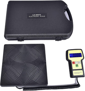 Aain LX36575 High Precision Electronic Refrigerant Charging Scale, Digital HVAC 220 lbs.
