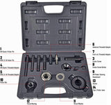 Aain MKT027 Pulley Puller and Installer Kit, Power Steering Pump Remover Alternator AC Pulley Puller & Installer Set
