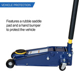 Aain TH33007 3 Ton Floor Jacks, Steel Hydraulic Service Jack with Double Pump Quick Lift Jacks Low Profile, Blue