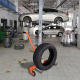 Aain DY016 Heavy-Duty Adjustable Tire Wheel Dolly For Workshop, Garage, Orange