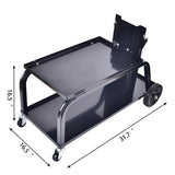 Aain AWC 6 Universal MIG Welding Cart, Rolling Welding Cart with Wheels for TIG MIG Welder, 110Lbs Capacity, Black