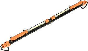 Aain LT006 Cordless Foldable Underhood Work Light Bar - Rechargeable 1500 Lumen/ 2 Detachable Lights/ 360 Degree Rotatable/ Flexible Up to 77 Inch Perfect for Mechanic and Inspection, Orange and Black
